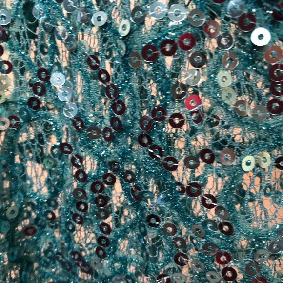 💙💙SOLD DAYTRIP SEQUINS/LACE TOP - Picture 5 of 5